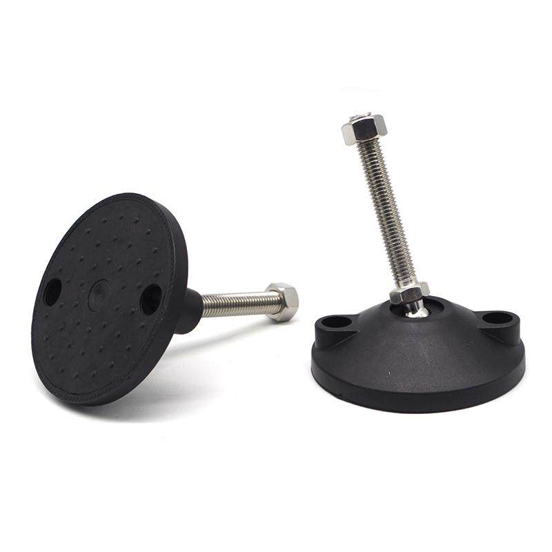 China Manufacturer Rohs Odm 7924 100E M12*80/100/120MM M8 M10 M12 M16 Leveling Feet with Thread Glide Feet Swivel Machine Leg