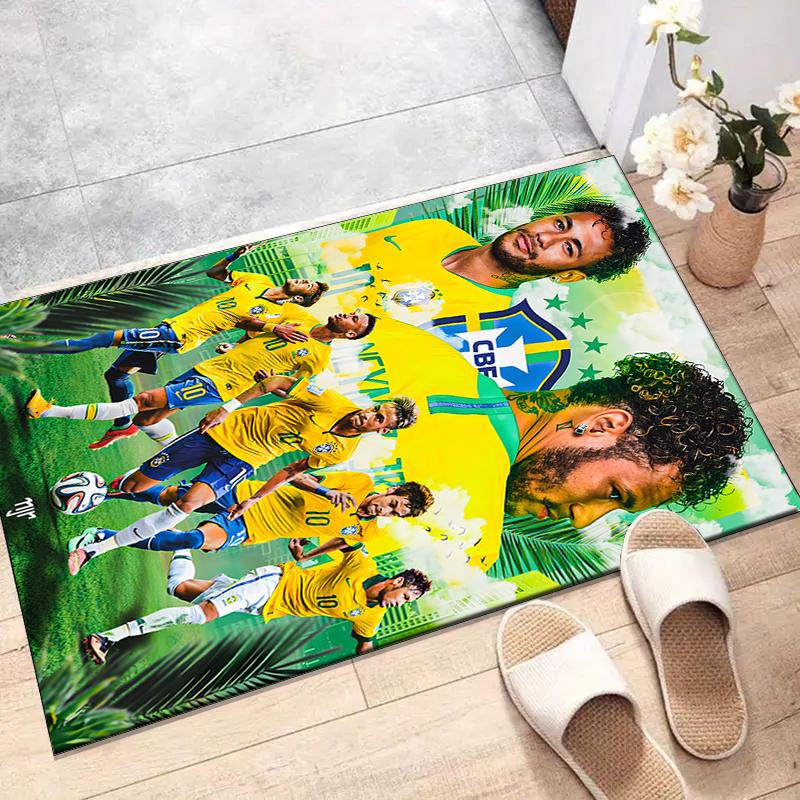 1pc Neymar14 Design Printed Area Rug Carpet for Bedroom Living Room Home Decor Rugs Mat Non Slip Mat Rug for Bedside