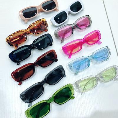 Vintage Small Square Sunglasses Women Brand Design | Rectangle Sunglasses Designer - Sunglasses