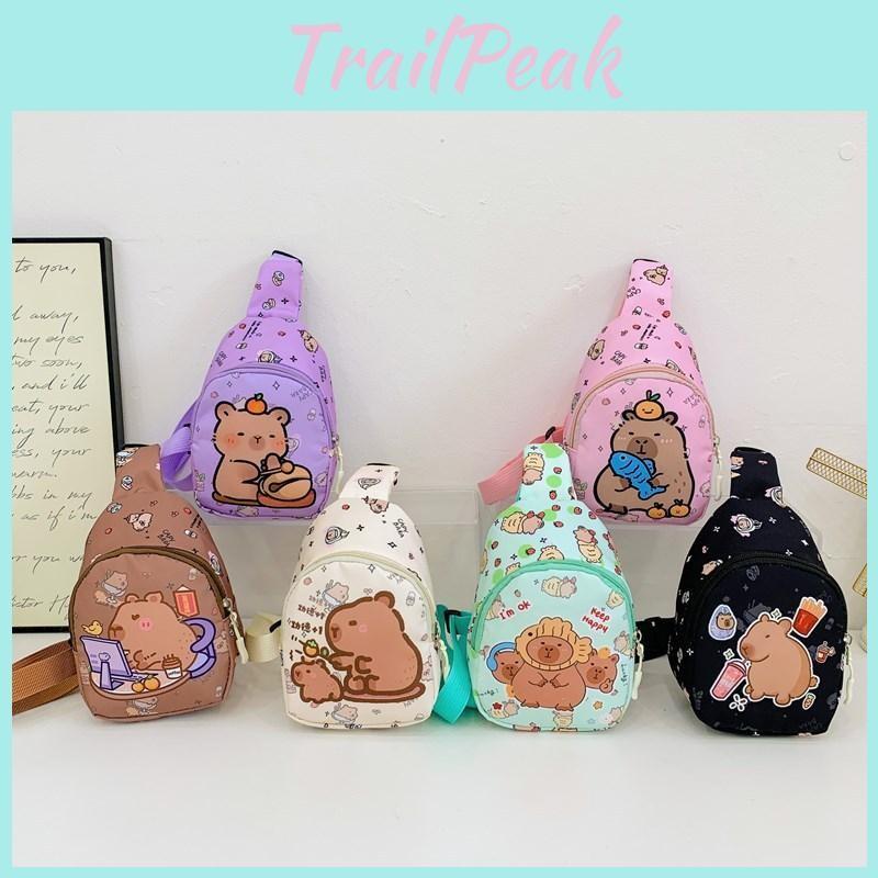Printed Children Capybara Diagonal Package Polychrome Casual Outdoor Bag Chest