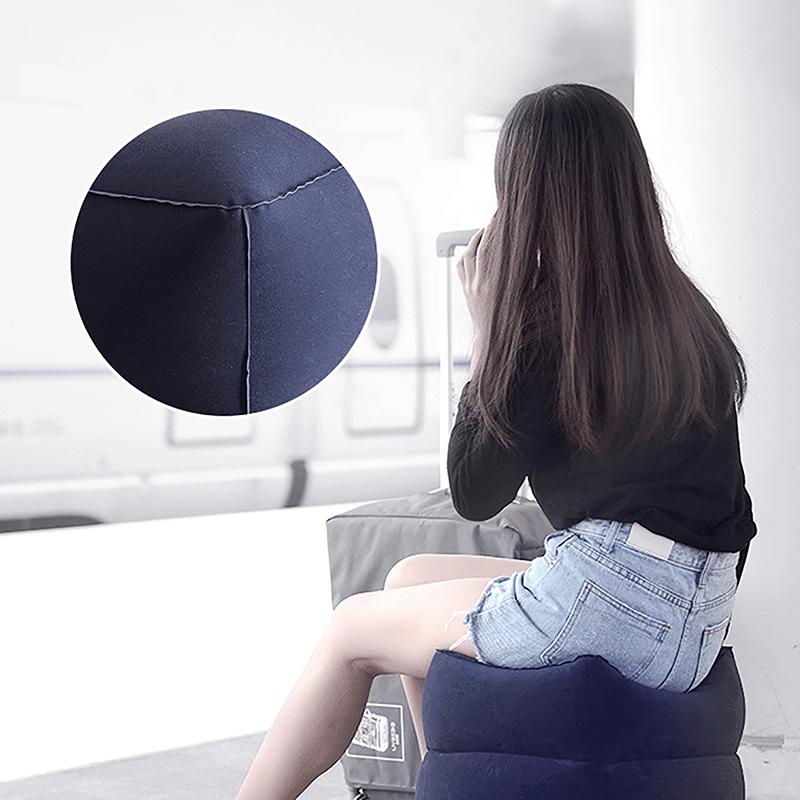 Aufblasbares Reisekissen, Fußstütze, Kinderauto, Flugzeug, Schlafbett, Beinstütze, höhenverstellbar, Fußstützenkissen für lange Reisen