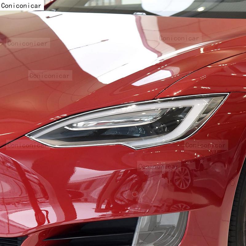 Für TESLA Model S 2017-2024 Autoscheinwerfer Transparent TPU Schutzfolie Frontlicht Tönung Farbwechsel Aufkleber Zubehör