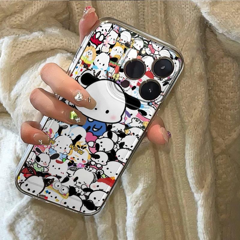 Full Screen Pacha Dog Mobile Phone Case All-inclusive for Apple iPhone15PROMAX/16PRO/16/15/14 XR