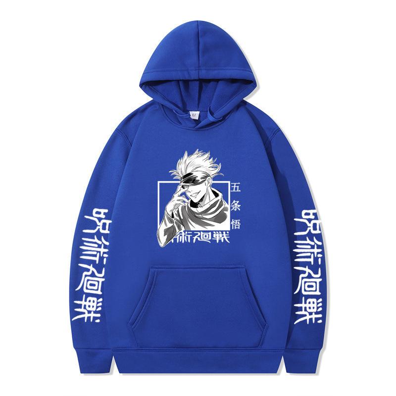 Jujutsu Kaisen Gojo Satoru Hoodie Fashion Design Men's Women's Sweatshirt Fleece Oversized Couples Casual Streetwear Hoodies