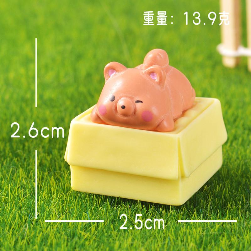   4Pcs/set Cartoon Animal Miniatures Diy Resin Ornament Fairy Garden Decoration Moss Terrarium Micro Landscape  
