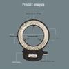 144 LED Microscope Ring Light, Adjustable and CE Certified for Industrial Cameras