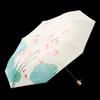 Heaven Umbrella Chinese Style Women's Triple Fold Sun/Rain Umbrella