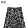 Teenie Weenie Gonna Larga Asimmetrica a Quadri Vintage da Donna