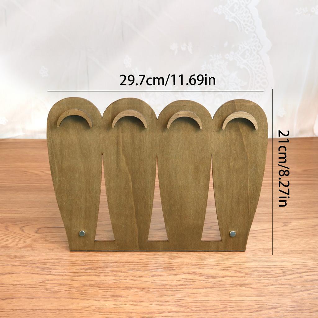 Vintage Wood Bracelet Display Stand Bead Bracelets Bangle Necklace Jewelry Storage Rack Jewelry Organizer Counter Showcase Props