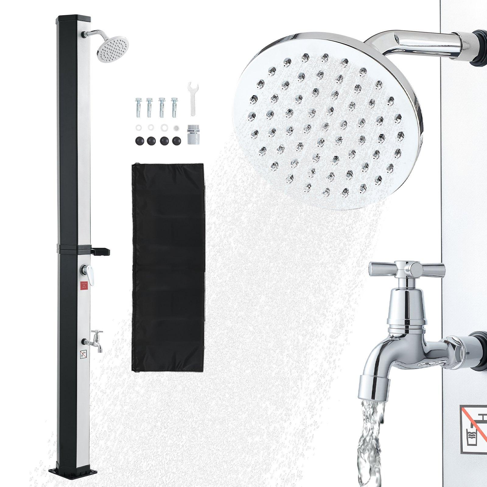 VEVOR 35L Solar Heated Shower, 195cm