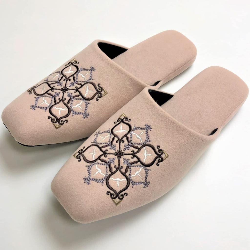 Senko Mina Beige 26cm M+home Slippers, Approx.