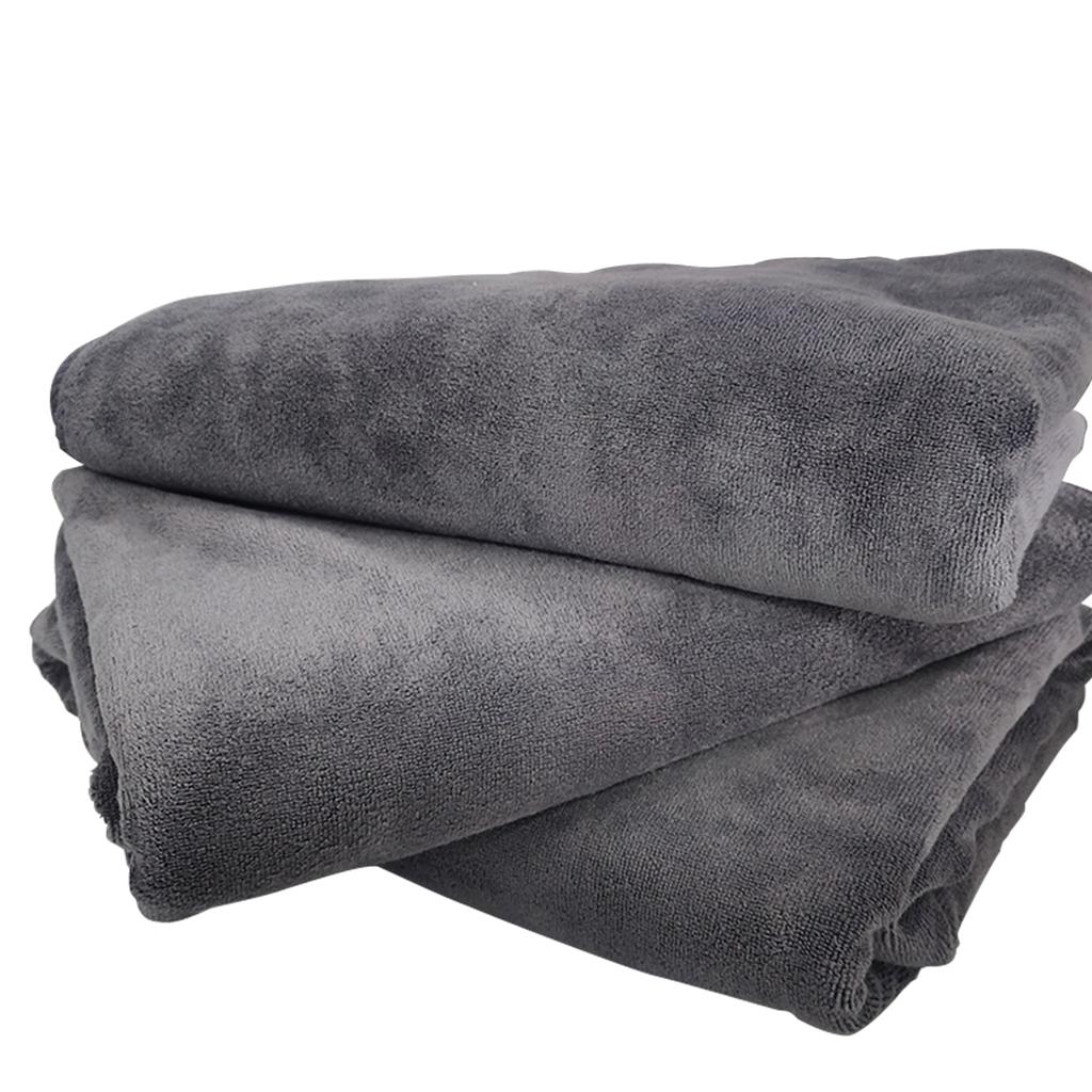 Ultra Fine Fiber Gray Cleaning Cloth Super Absorbent Ultra-Fine Fiber Towel Woven Dirt And Liquid Cleaning Towel Gray Towel Larg