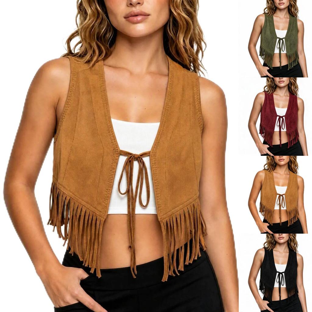 Women's Fashion Open Front Cropped Jacket for Fall and Winter Outerwear