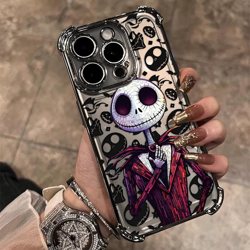 

The Nightmare before Christmas Plating Phone Case For Samsung S26 S25 S24 S23 S22 S21 S20 FE Note20 Edge Plus Ultra 4G 5G Anti Samsung S22 Ultra 5G