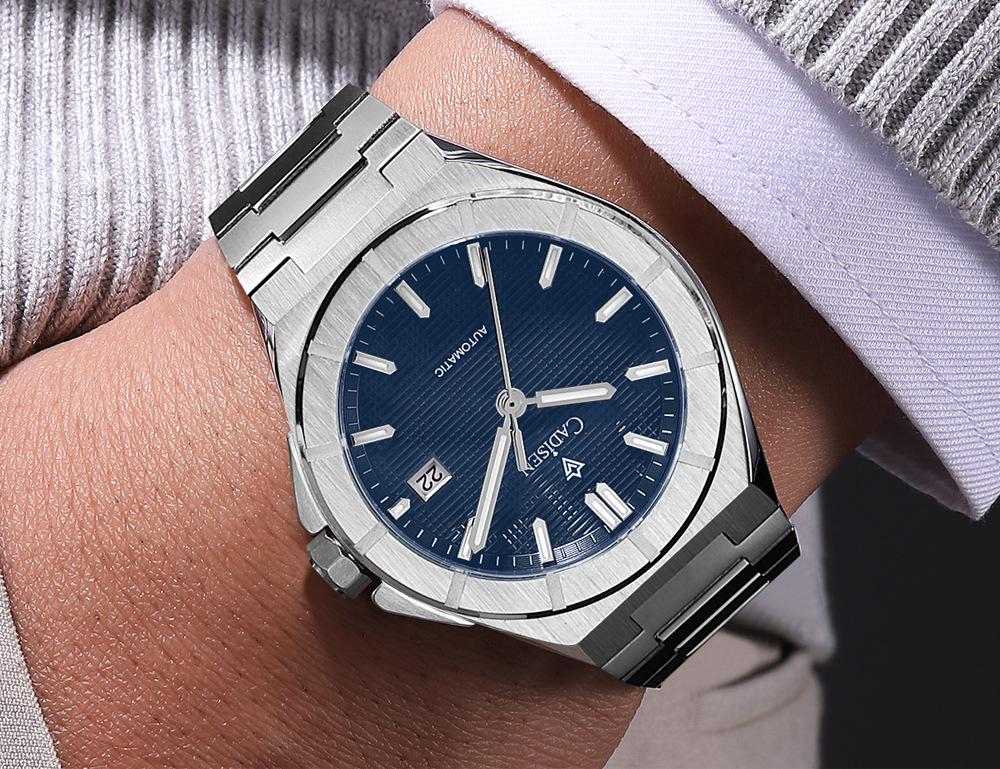 Cadisen 2025 Men's Stainless Steel Mechanical Watch with Imported NH35 Movement