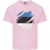Torn Estonia Flag Estonian Day Football Unisexs Light Cotton Tshirt