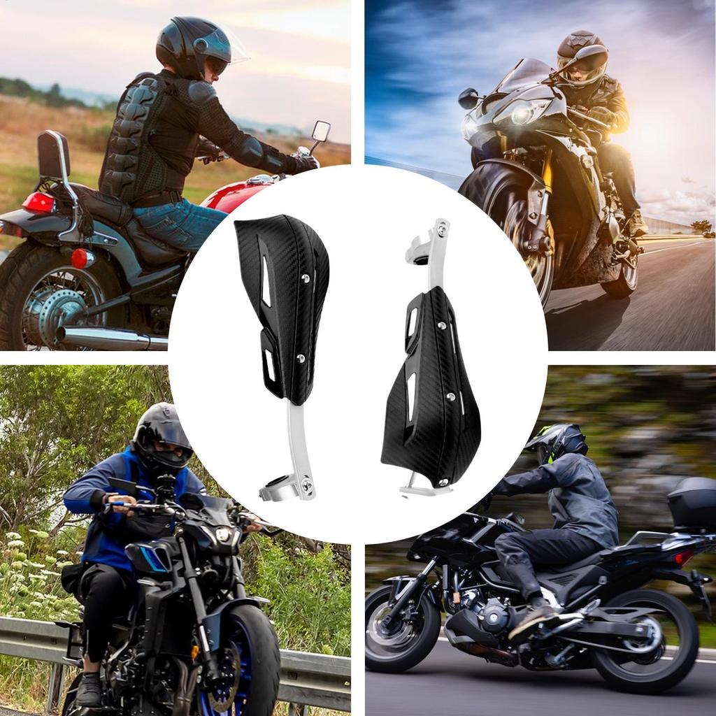 ATV Hand Guards 2 Pieces Hand Guards Bracket Accessories Modification Parts For Trail Riding Raining Weather Long Touring