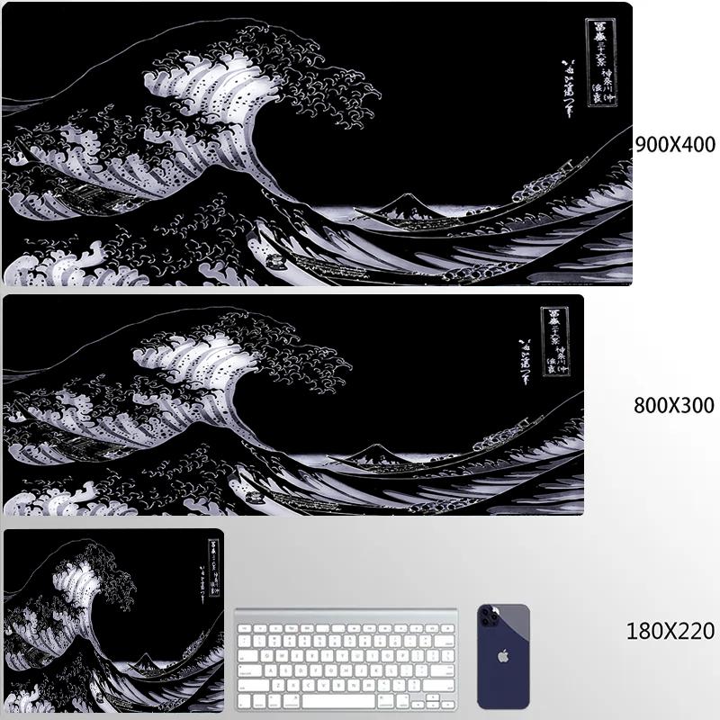 Personalized Art Gaming Mouse Pad Gamer Large Mouse Mat Great Wave Big Mouse Pads Pc Computer Mousepad XXL Laptop HD Desk Mats