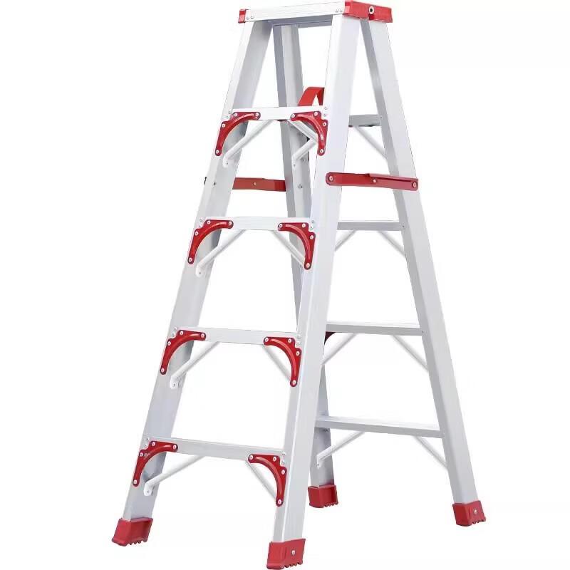 Jundingying 2M Double-Reinforced Aluminum Folding Telescopic Ladder
