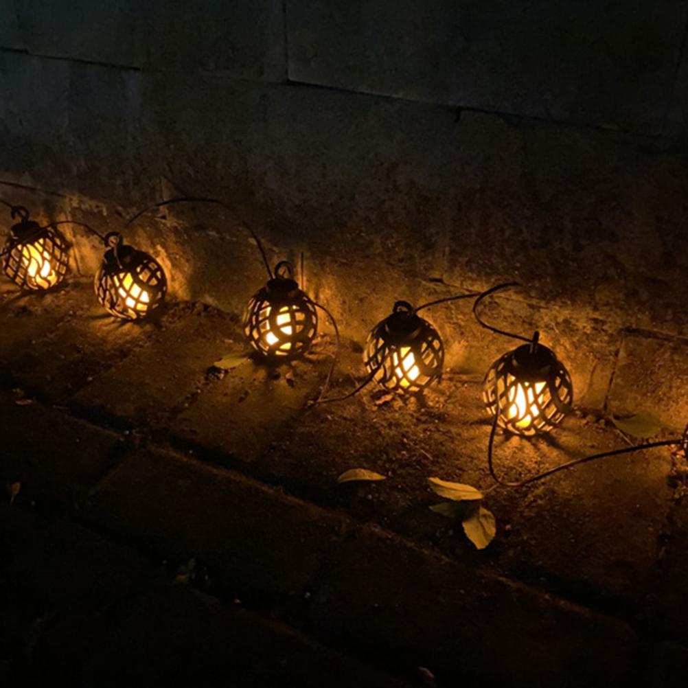 LED Simulation Solar Flame Light Garden Lights Solar String Lights Waterproof Decorative Lights for
