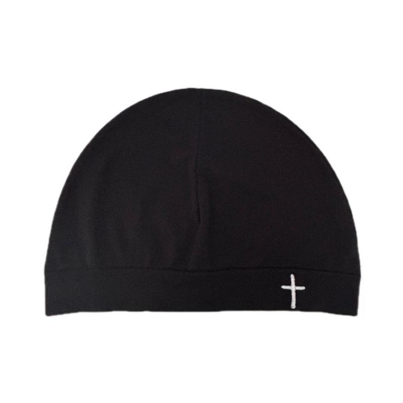 Cappello Berretto Ricamato a Croce Morbido Traspirante Elasticizzato Caldo Cappello a Maglia Per Uomini Donne Casual Streetwear Viaggio Outdoor