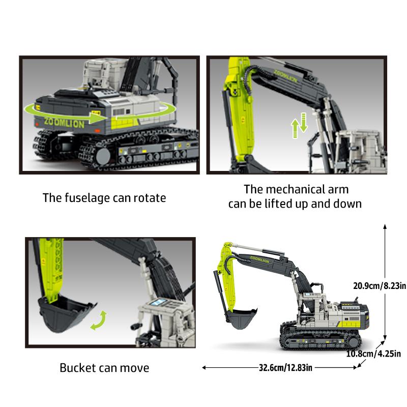 Non-Toxic Sembo City Construction Engineering Vehicle Excavators Crane Bulldozers Concrete Mixer Truck Building Blocks Car Bricks Kid Toys