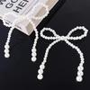 10pcs Hand Woven Imitation Pearl Bow Bouquet Pearl Accessories Fresh Flowers Packaging Materials