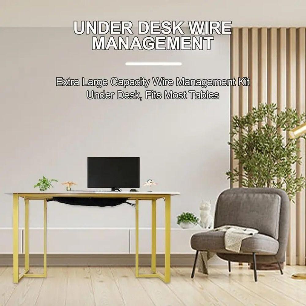 Flexible Wire Management Net Adjustable Cord Organizer Cable Organizer Holder