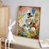 Disney 5D DIY Diamond Painting Decoration Set Scrooge McDuck Treasure Hunt Theme Illustration Diamond Embroidery Rhinestone Cross Stitch Kit Handmade