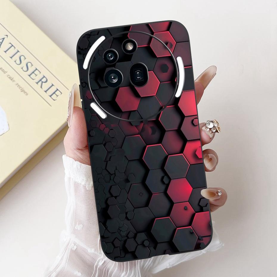 Beautiful Floral Painting Phone Case For Nothing Phone (3a) Pro Black Silicone Soft Cover For Nothing Phone3a 3a Pro Bumpers