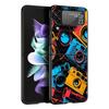 Retro Camera Hard PC Phone Case For Samsung Galaxy Z Flip 7 6 5 4 Black Cover For Galaxy Z Flip 3 Foldable Shell Fundas Capa Bag