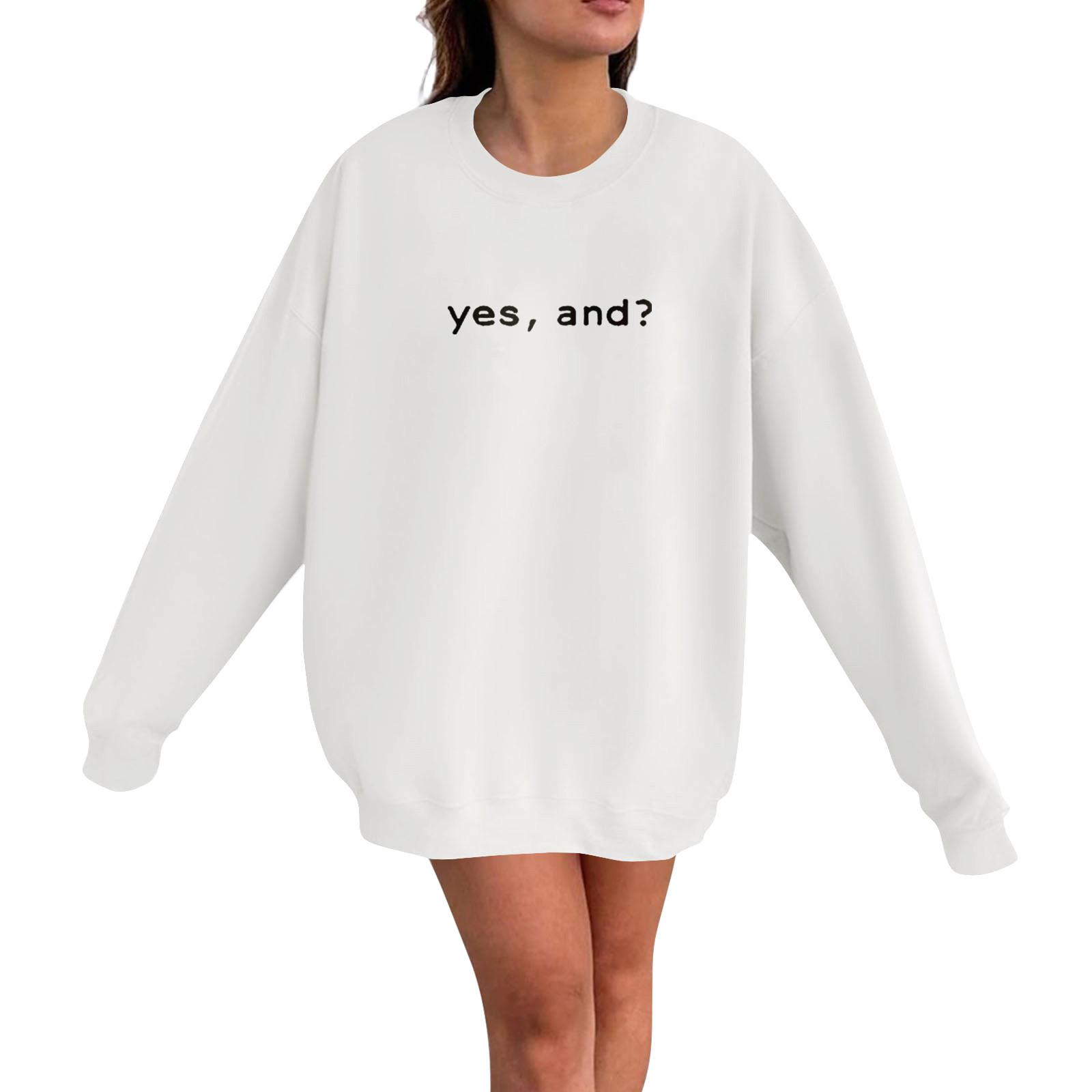 

Женская свободная толстовка с капюшоном с принтом, повседневная модная спортивная толстовка XL белый