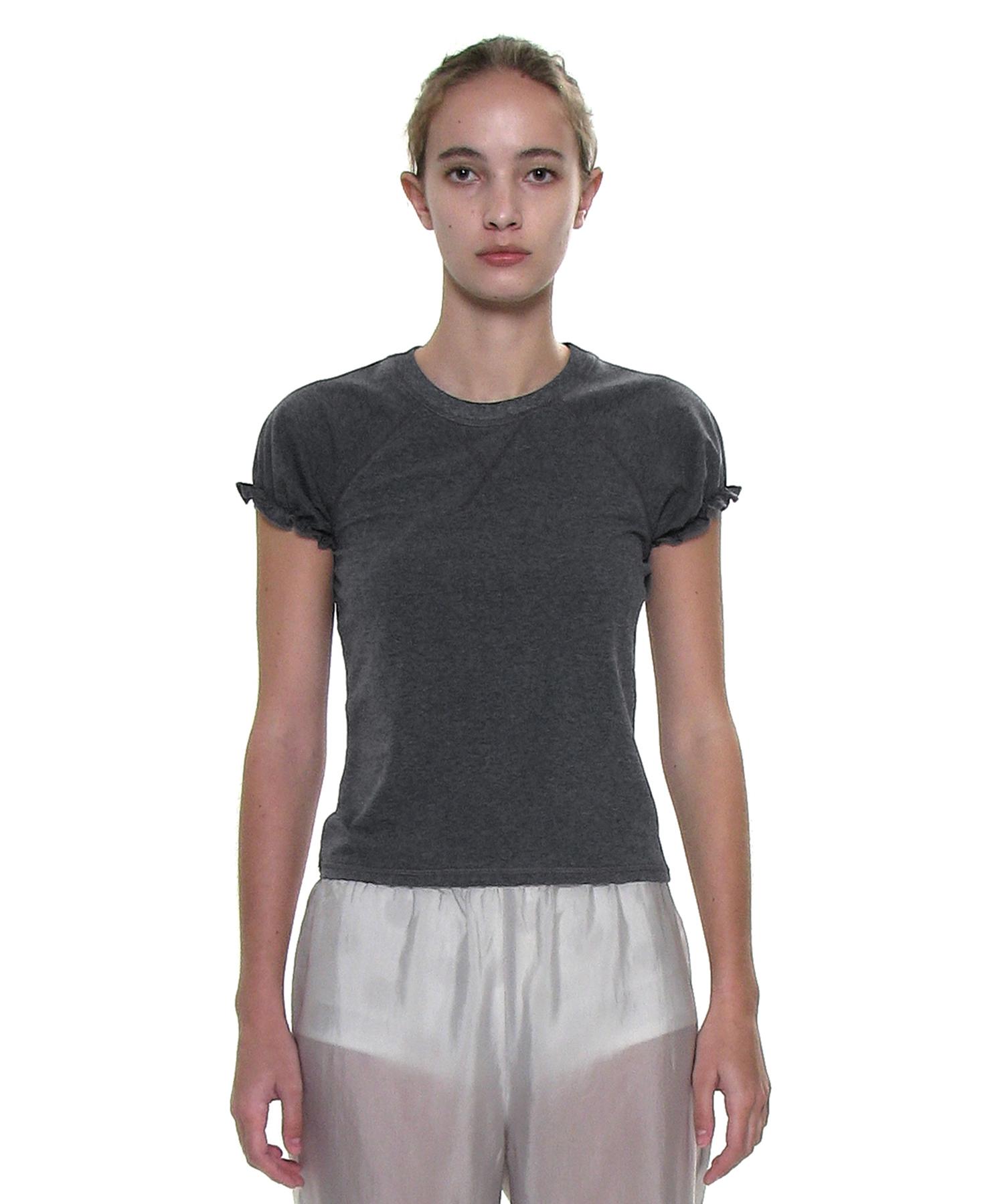 Partimento Woman Raglan Puff Short Sleeve Tee_Charcoal Melange S