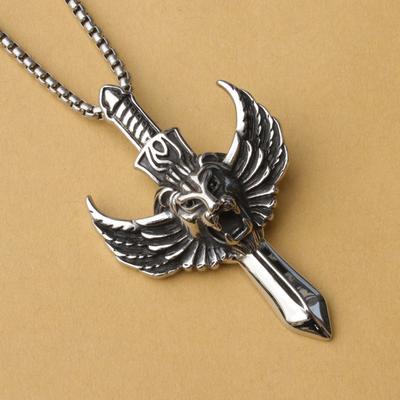 New Product Accessories European and American Men's Headwear Animal Series Lion Necklace Punk ,A Gift for My Boyfriend