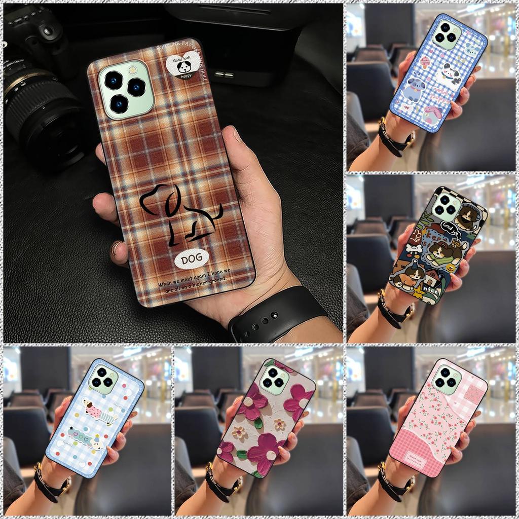 Cartoon Phone Pouch Phone Case For Oukitel C21 Pro Protective Cute Animals Shockproof Anti-dust Graffiti Durable TPU