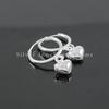 Sterling Silver Heart Hoop Earrings: Handmade Heart Hoops (14 MM)