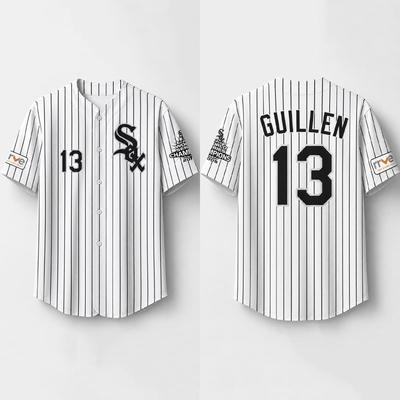 2026 White Sox Ozzie Guillen Baseball Jersey Printed Gift for Fan Outdoor Training Shirt Breathable High Quality Top Fashion Street
