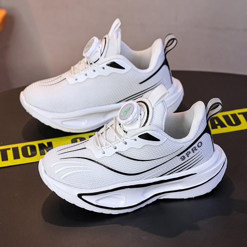 Youth Style Shoes Boys Breathable Running Shoes Kids Lightweight Anti-Slip Sports Sneakers Outdoor Indoor Use