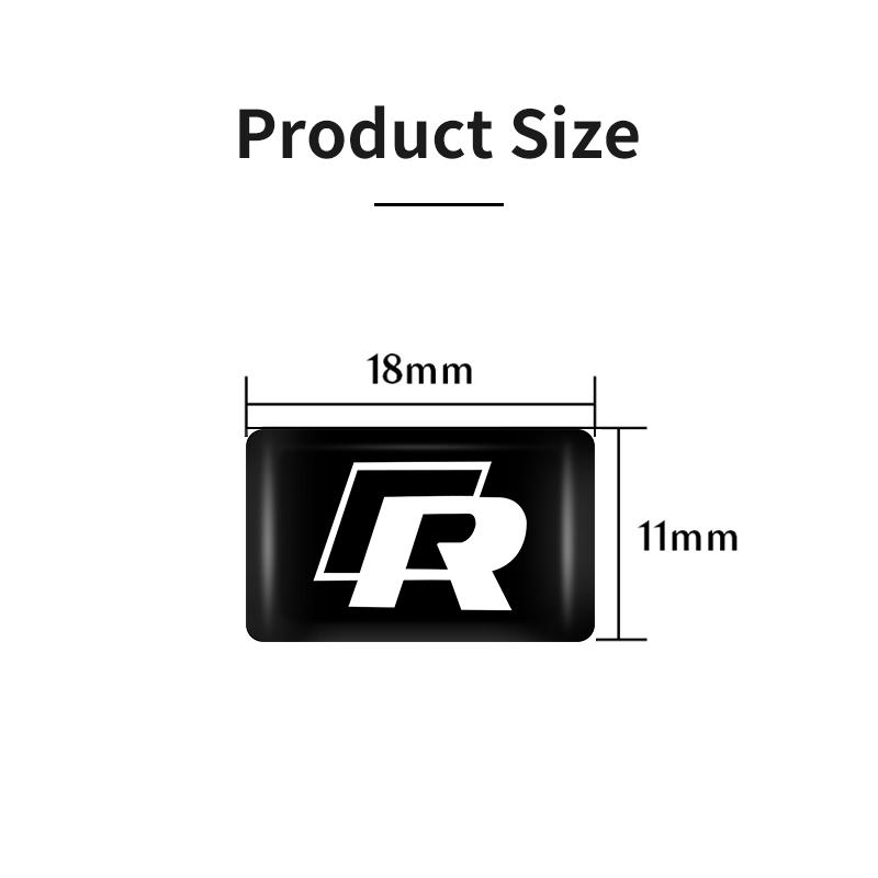 Car Accessories Square Personalized Stickers For VW R Scirocco Jetta Beetle Golf Passat Polo Tiguan Sharan Touran
