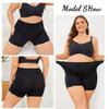 New Women's Seamless High Waist Boxer Short Sexy Lace Solid Color High Elastic Underwear Female Soft Comfortable BoyShort S-XXL