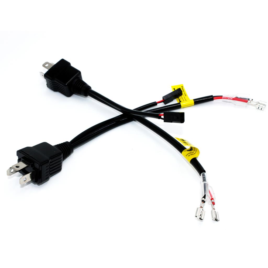 H4 LED Relay Harness For Bi-led Projector LenAs LED Bulbs H4 Socket Cable Wiring LED Headlight Connector Car Lights Accessories