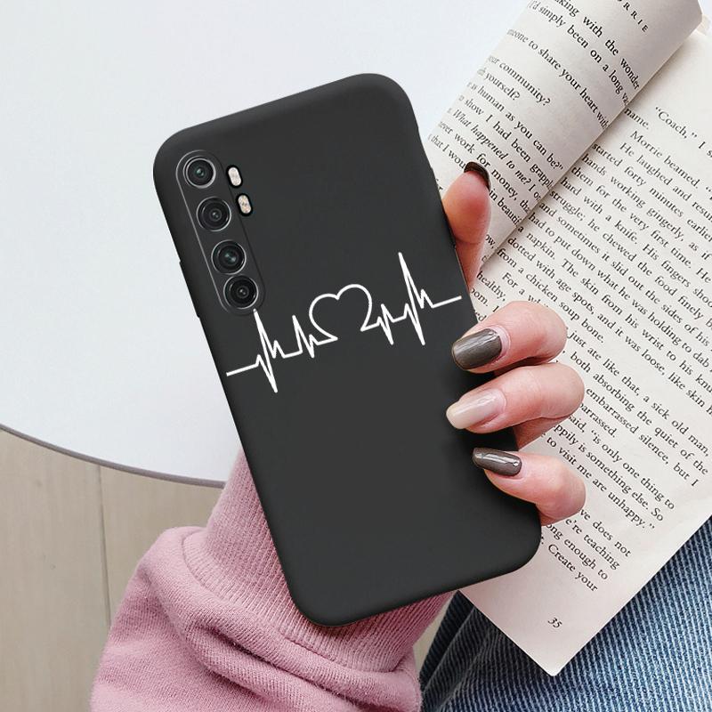 For Xiaomi Mi Note 10 Lite Case Cover Cute Cartoons Painted Soft Silicone Phone Case For Xiaomi Mi Note 10 Lite Fundas Flowers
