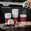 Disposable Double-Wall Corrugated Paper Coffee Cups