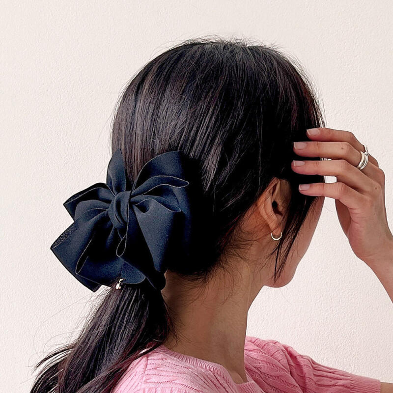 Layered Cubic Automatic Hairpin (Black)