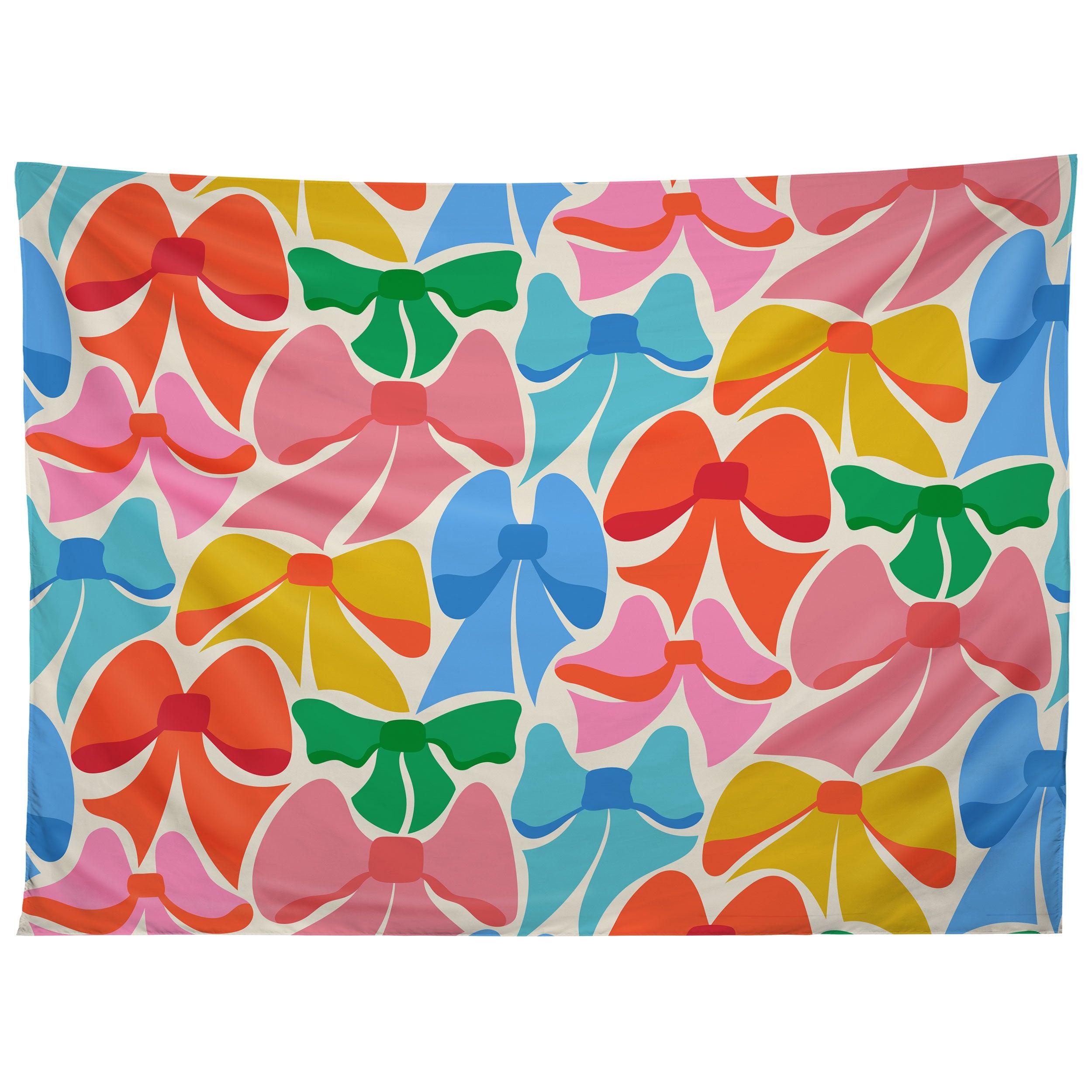 RAINBOWS BRIGHT MULTI RETRO tapestry 75x100