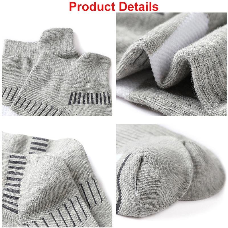 3 Pairs Sports Socks Breathable Athletic Cushioned Support Ankle Socks High Quality Fitness Sport Basketball Running Socks