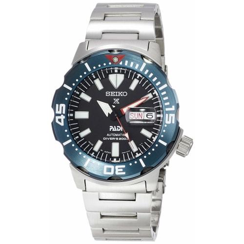 

Чоловічий сріблястий механічний годинник для дайвінгу Seiko Watch Prospex SBDY057, водостійкий до 200 м, автоматичний (з ручним заводом), Модель співпраці PADI