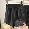 Versatile Korean Style YAMAMOTO High-Waisted Quick-Drying Sports Shorts - Breathable Ice Silk with Drawstring