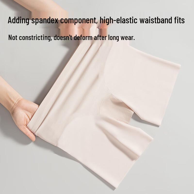 MIIOW Women's Seamless Safety Shorts with Instant Absorb Crotch