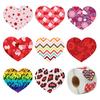 500Pcs/Roll Heart-shaped Labels Sticker Candy Gift Box Wedding Valentines Decals